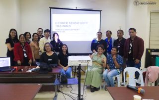 Office of Gender Concerns along with newly-appointed GDOs pose after the GST last June 20